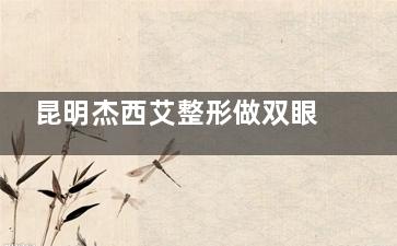 昆明杰西艾整形做双眼皮好不？整友反馈医院技术出色|医生经验足|美商高|成效自然值得信赖